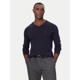 Tommy Hilfiger Пуловер MW0MW42249 Тъмносин Regular Fit