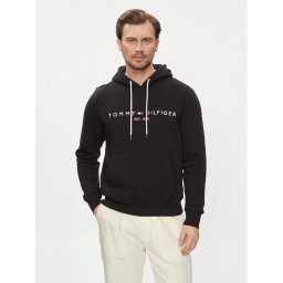 Tommy Hilfiger Суитшърт Core Logo MW0MW10752 Черен Regular Fit