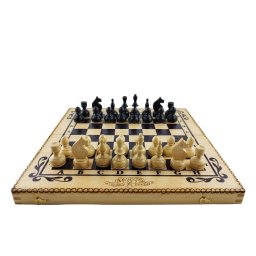 КОМПЛЕКТ ШАХ И ТАБЛА БУК ПИРОГРАФ 34/34