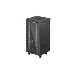 Lanberg Rack Cabinet 19" Free-Standing 24U/600X600 (FlAT Pack) With Glass D