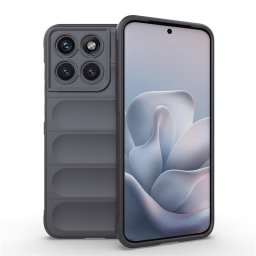 Подсилен силиконов гръб на ленти за Motorola Edge 70 Fusion 5G - тъмно сив