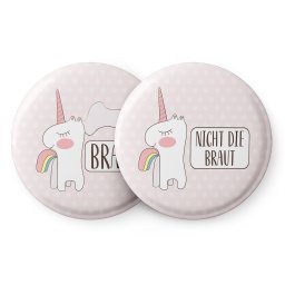 Spielehelden Odznaky Einhorn na holčičí rozlučku se svobodou 12 odznaků 5,6 cm extra velký dárek pro rozlučku se svobodou (AMZBUTA217)
