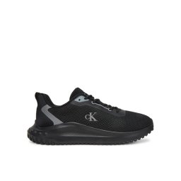 Calvin Klein Jeans Сникърси Eva Runner L-Up Mix Mesh Logo Ck YW0YW01851 Черен