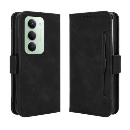 Калъф тип портмоне с магнитна закопчалка за Xiaomi Redmi 15 4G - черен