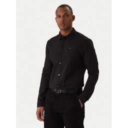 Tommy Jeans Риза DM0DM04405 Черен Slim Fit