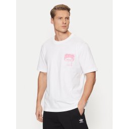 adidas Тишърт Trefoil Series Fashion Elevated Tee JD0665 Бял Regular Fit