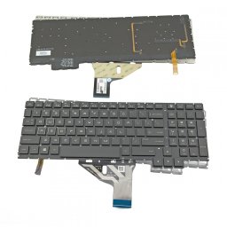 Клавиатура за лаптоп HP, съвместима със серия Omen 15-ce 15-ce000 15-ce020ca 15-CE010CA 15-CE0, черна, без рамка, малък Enter, с RGB подсветка