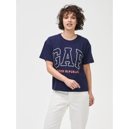 GAP T-Shirt Logo Czeach Republic Easy Short Sleeve Tee - Ladies