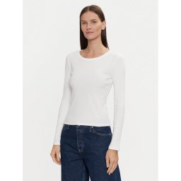 Gap Блуза 542721-04 Бял Slim Fit