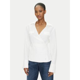 Tommy Hilfiger Риза WW0WW44697 Екрю Regular Fit
