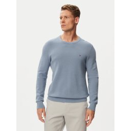 Tommy Hilfiger Пуловер Essential MW0MW36347 Светлосиньо Regular Fit