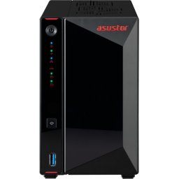 Мрежов сторидж Asustor Nimbustor AS5402T, 2 Bay NAS, Quad-Core 2.0GHz CPU, Dual 2.5GbE Ports, 4GB SO-DIMM DDR4 (Max. 16GB), Four