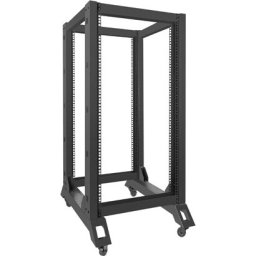 Комуникационен шкаф Lanberg open rack 22U 600x800, black