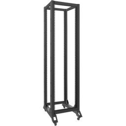 Комуникационен шкаф Lanberg open rack 42U 600x800, black