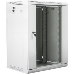 Комуникационен шкаф Lanberg rack cabinet 19" wall-mount 15U / 600x450 for self-assembly (flat pack), grey