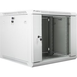 Комуникационен шкаф Lanberg rack cabinet 19" wall-mount 9U / 600x600 for self-assembly (flat pack), grey