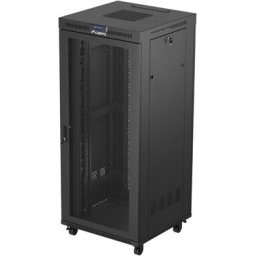 Комуникационен шкаф Lanberg rack cabinet 19" free-standing 37U/600X800 (FLAT PACK) with mesh door LCD black