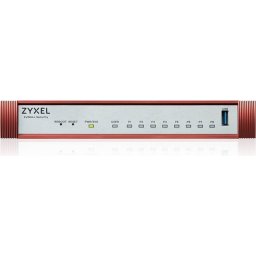 Защитна стена Zyxel USG FLEX 100 H, 8 Gigabit user-definable ports, 1*USB with 1 YR Gold Security Pack