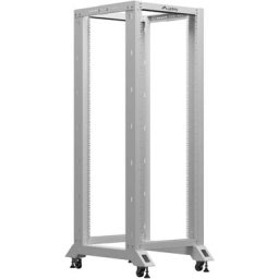 Комуникационен шкаф Lanberg open rack 19" 32U 600x800, grey