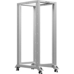 Комуникационен шкаф Lanberg open rack 19" 32U 600x1000, grey