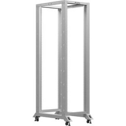 Комуникационен шкаф Lanberg open rack 19" 42U 600x1000, grey