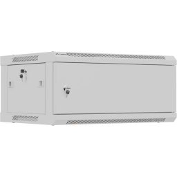 Комуникационен шкаф Lanberg rack cabinet 19" wall-mount 4U / 600x450 for self-assembly (flat pack), grey