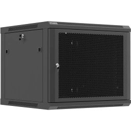 Комуникационен шкаф Lanberg rack cabinet 19" wall-mount 9U / 600x600 for self-assembly (flat pack), black