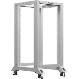 Комуникационен шкаф Lanberg open rack 19" 22U 600x800, grey