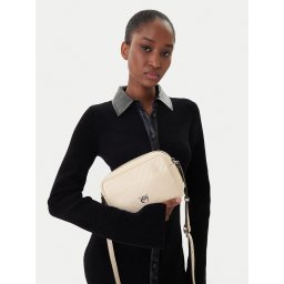 Дамска чанта PINKO Carrie Camera Bag Classic Al 25-26 PLTT 104336 A2JC Екрю