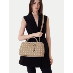 Дамска чанта Guess Carrie Logo HWGP98 98060 Бежов