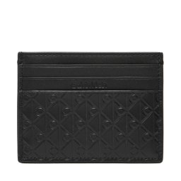 Калъф за кредитни карти Calvin Klein Embossed Emblem Card Case LV04D1128G Черен