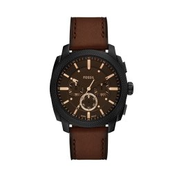 Часовник Fossil Machine Chronograph FS6101 Кафяв