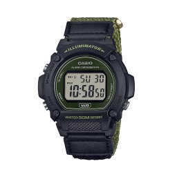 Часовник Casio W-219HB-3AVEF Черен