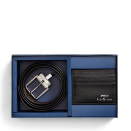 Компелкт калъф за карти и колан Polo Ralph Lauren 405880721001 Черен