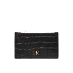 Calvin Klein Калъф за кредитни карти Ck Croc 6 Cc Cardcase LV04F1094G Черен