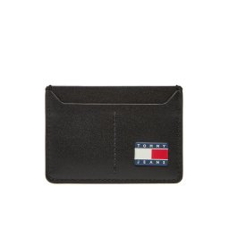 Tommy Jeans Калъф за кредитни карти Tjm Heritage Leather Cc Holder AM0AM13410 Черен