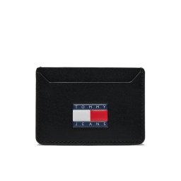 Tommy Jeans Калъф за кредитни карти Tjm Heritage Leather Cc Holder AM0AM12085 Черен