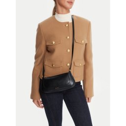 Calvin Klein Дамска чанта Hardware Zip Crossbody LV04F1046G Черен