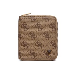 Guess Портфейл SMMALO LEA02 Бежов