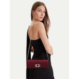 Guess Дамска чанта Zalina Mini HWSE93 50720 Бордо