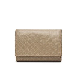 Calvin Klein Портфейл Emblem Aop Trifold W/ Zip Pocket LV04F1118G Бежов