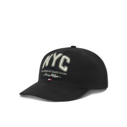 Tommy Hilfiger Шапка с козирка Flag Seasonal 5 Panel AM0AM13562 Черен