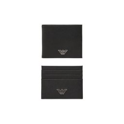 Emporio Armani Комплект портфейл и калъф за карти Y4R237 Y138E Черен