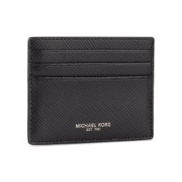 MICHAEL Michael Kors Калъф за кредитни карти Tall Card Case 39F6LHRD2L Черен