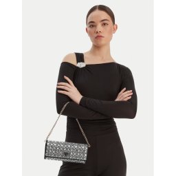 Guess Дамска чанта Elsie Mini HWSC96 50710 Сребрист