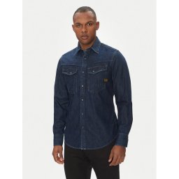 G-Star Raw дънкова риза Dakota D23616-D252 Тъмносин Slim Fit