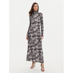 Karen by Simonsen Ежедневна рокля Rosalina 10105098 Сив Slim Fit