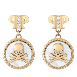 Обици PHILIPP PLEIN Plein Mini Logo PJ2EA08EU Златист