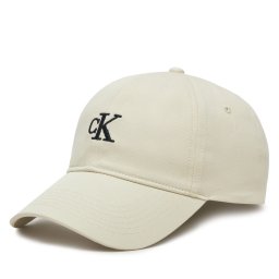 Шапка с козирка Calvin Klein Jeans Embroidered Monogram Cap LV04K5024G Бял