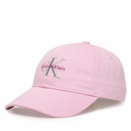 Шапка с козирка Calvin Klein Monologo Embroidery Baseball Hat LV04K5026G Розов